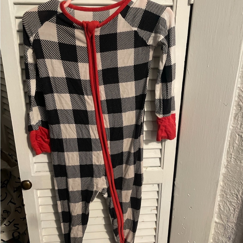 Little Sleepies Black and White Footies Cozy One Piece